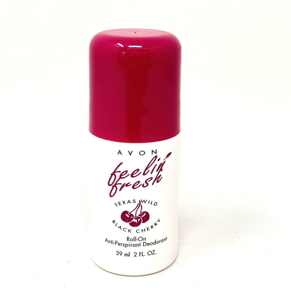 Avon Feelin Fresh Roll-On Antiperspirant Deodorant Texas Wild Black Cherry Rare